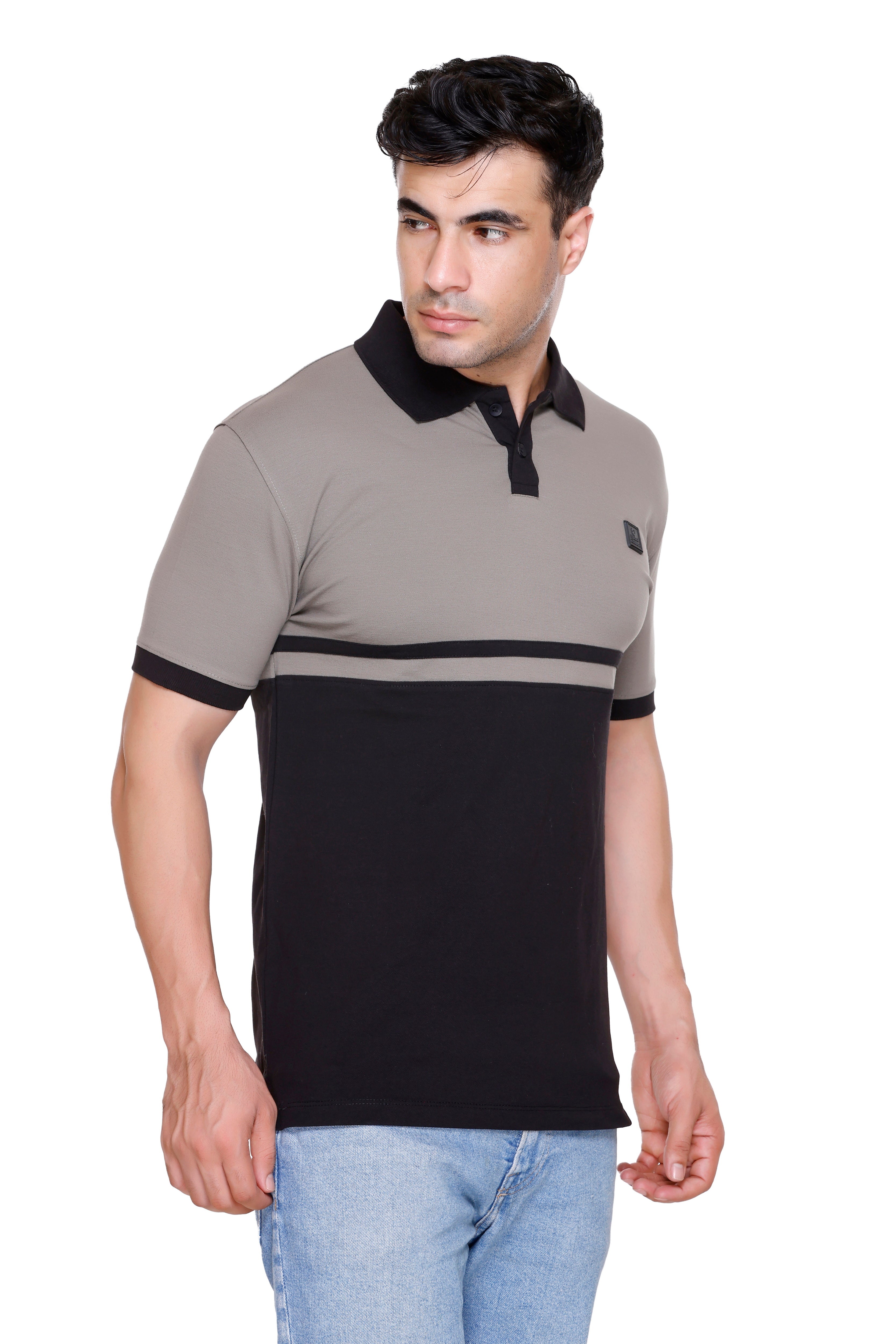 Hood Culture Men’s Cotton Polo T-Shirt – Half Sleeve
