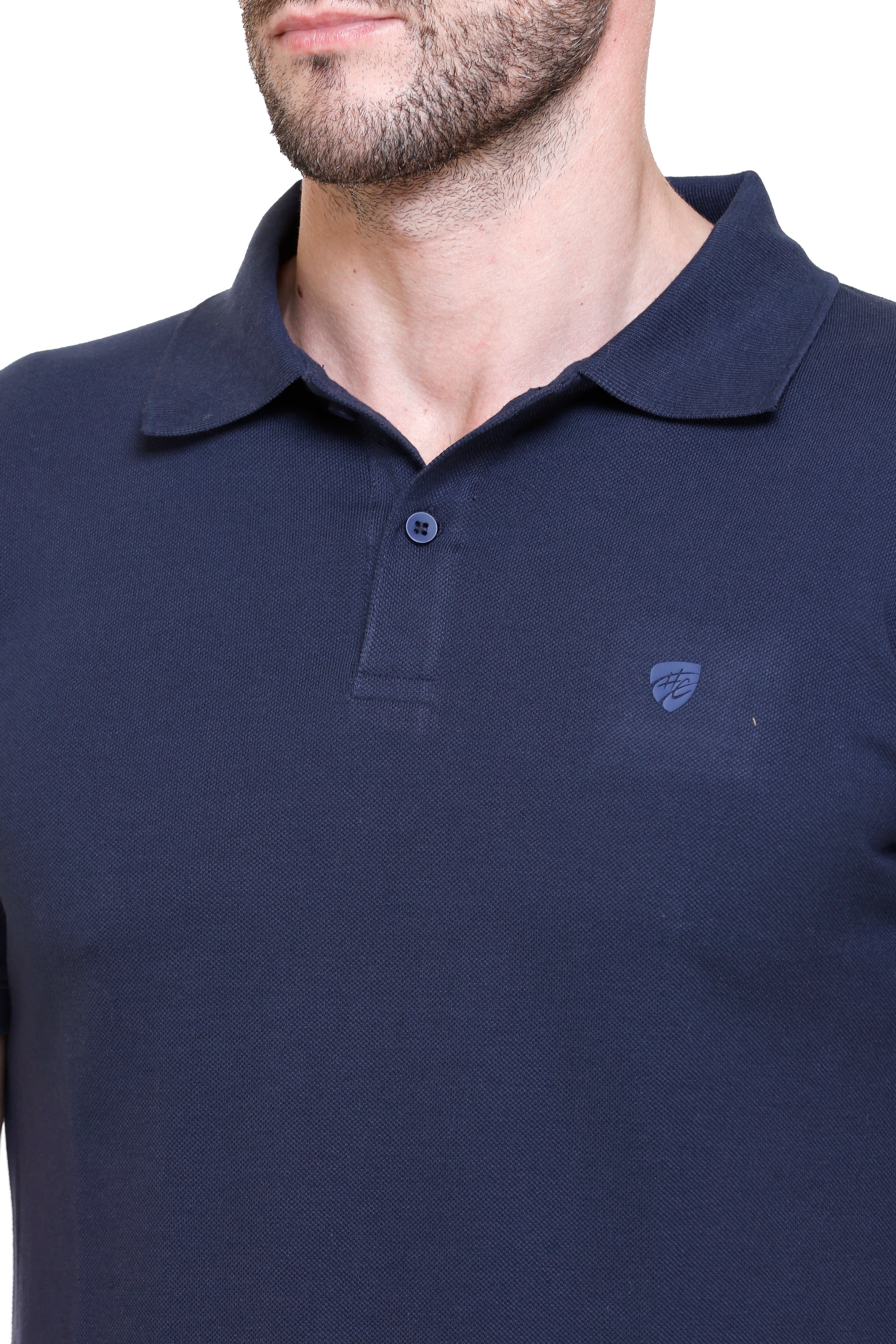 Hood Culture Men’s Solid Cotton Polo T-Shirt – Half Sleeve