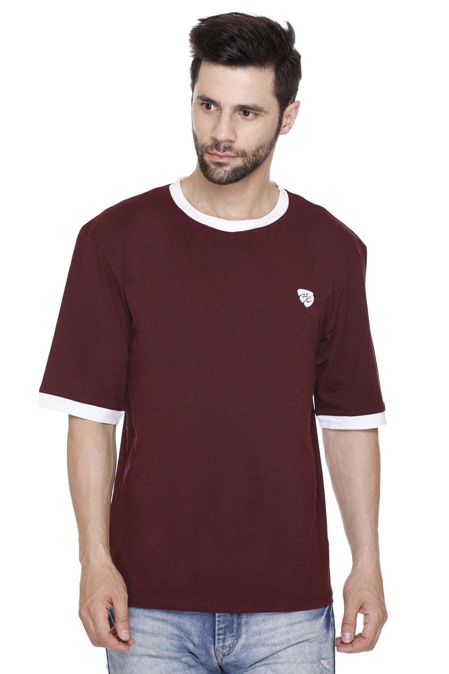 Hood Culture Men’s Printed Cotton Lycra T-Shirt
