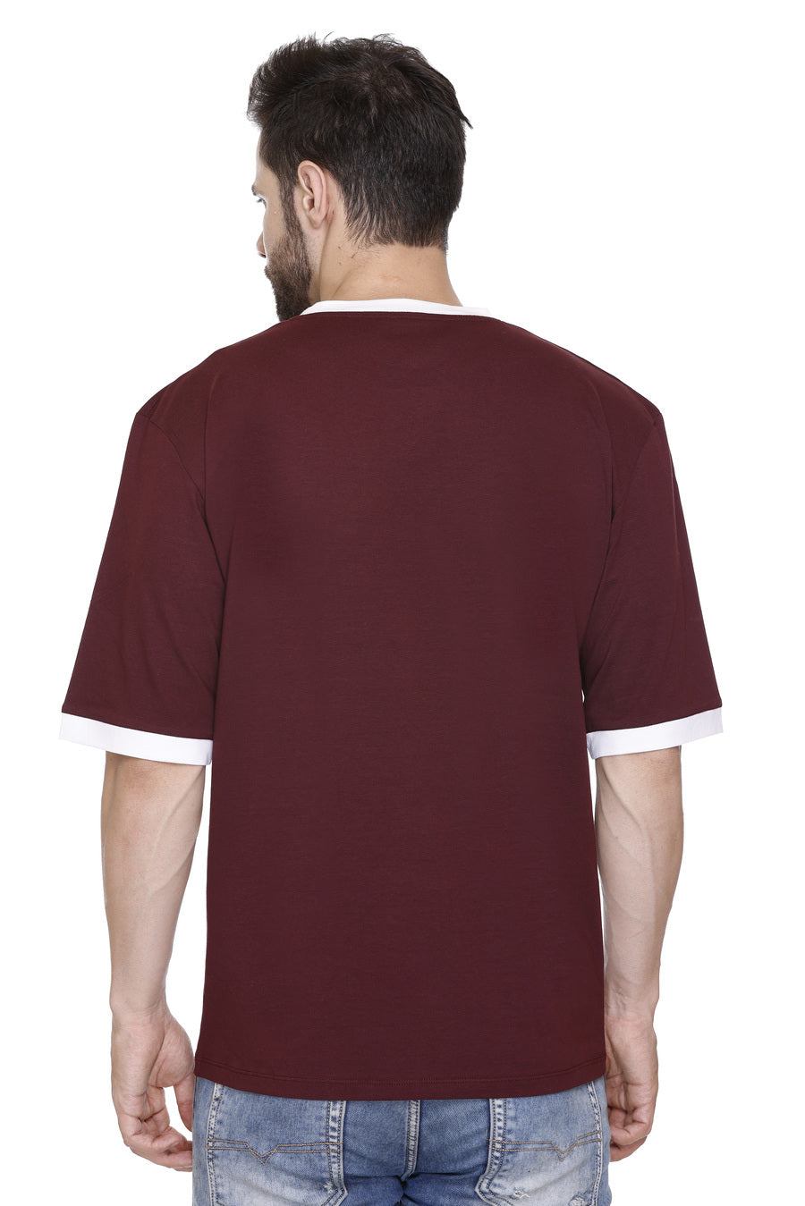 Hood Culture Men’s Printed Cotton Lycra T-Shirt