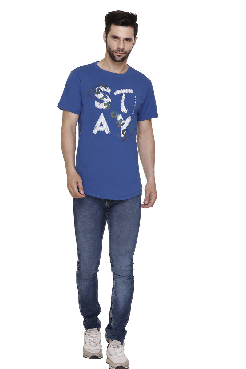 Men’s Printed Cotton Lycra T-Shirt | Hood Culture