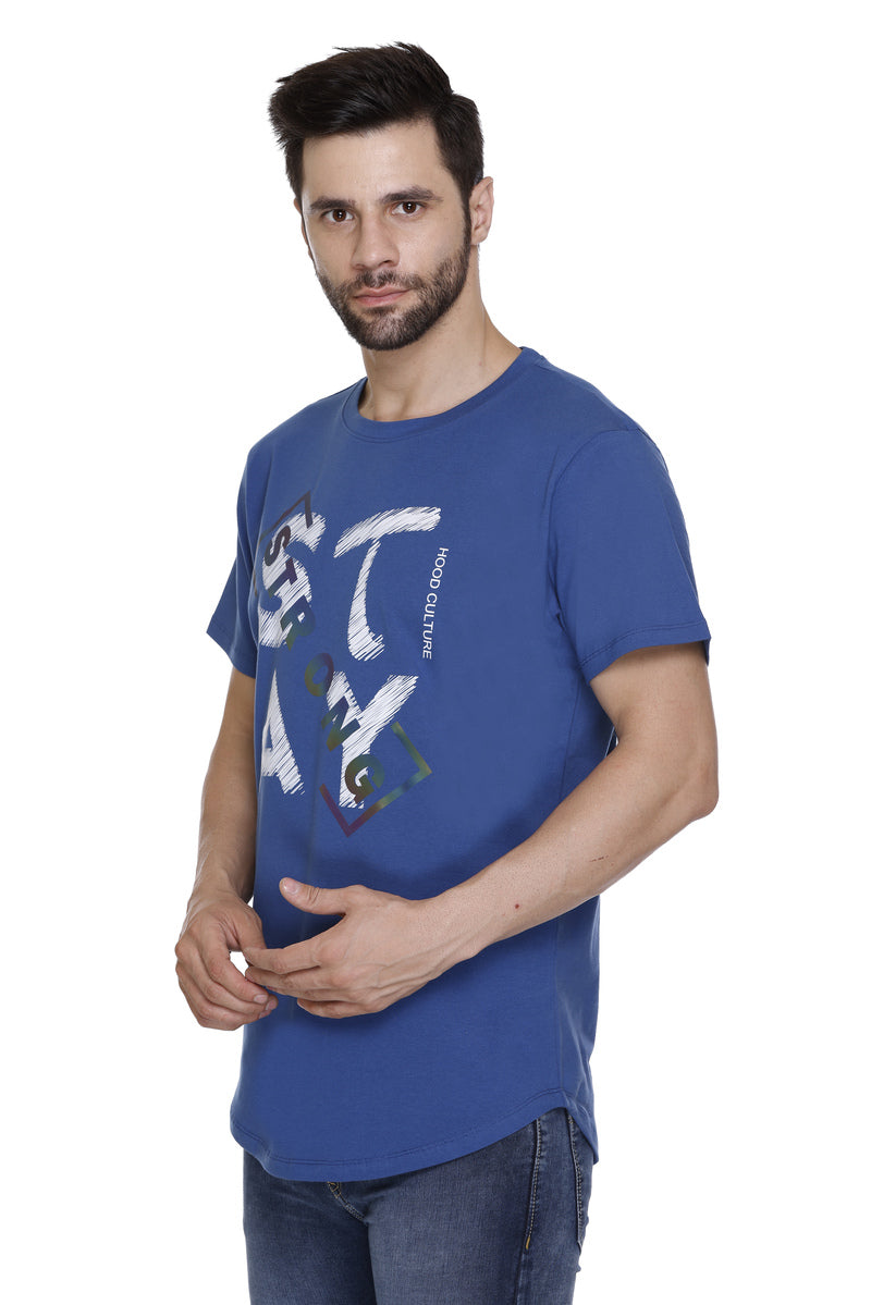 Men’s Printed Cotton Lycra T-Shirt | Hood Culture