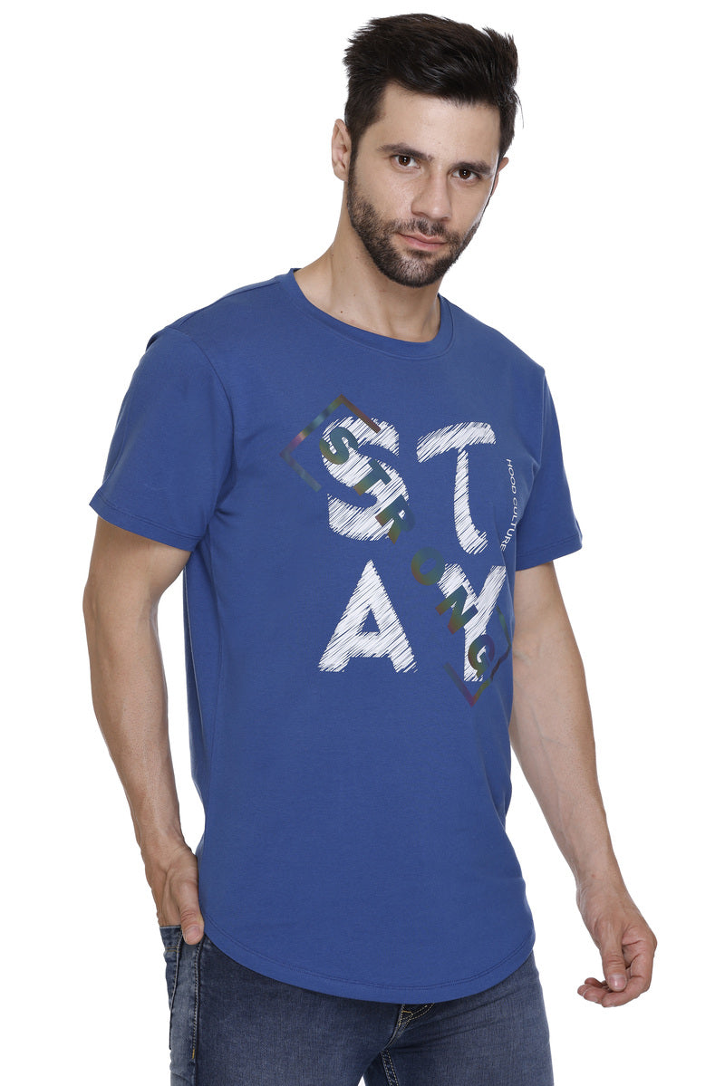 Men’s Printed Cotton Lycra T-Shirt | Hood Culture