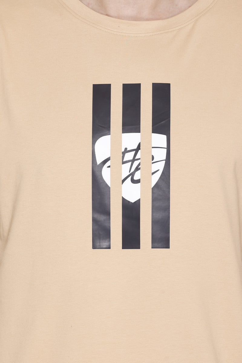 Hood Culture Men’s Printed Cotton Lycra T-Shirt