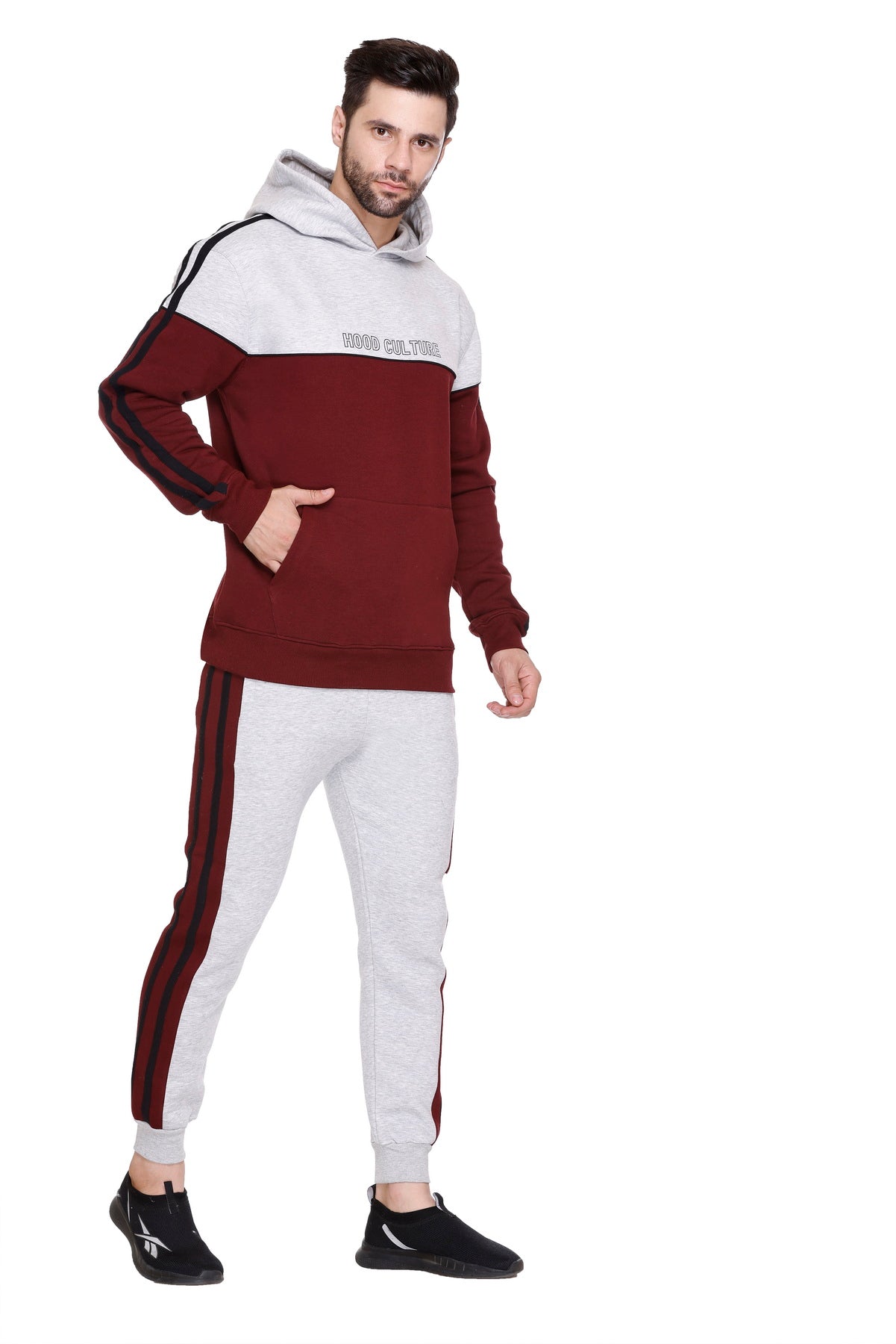 Men Cotton Fleece Winter Tracksuit
