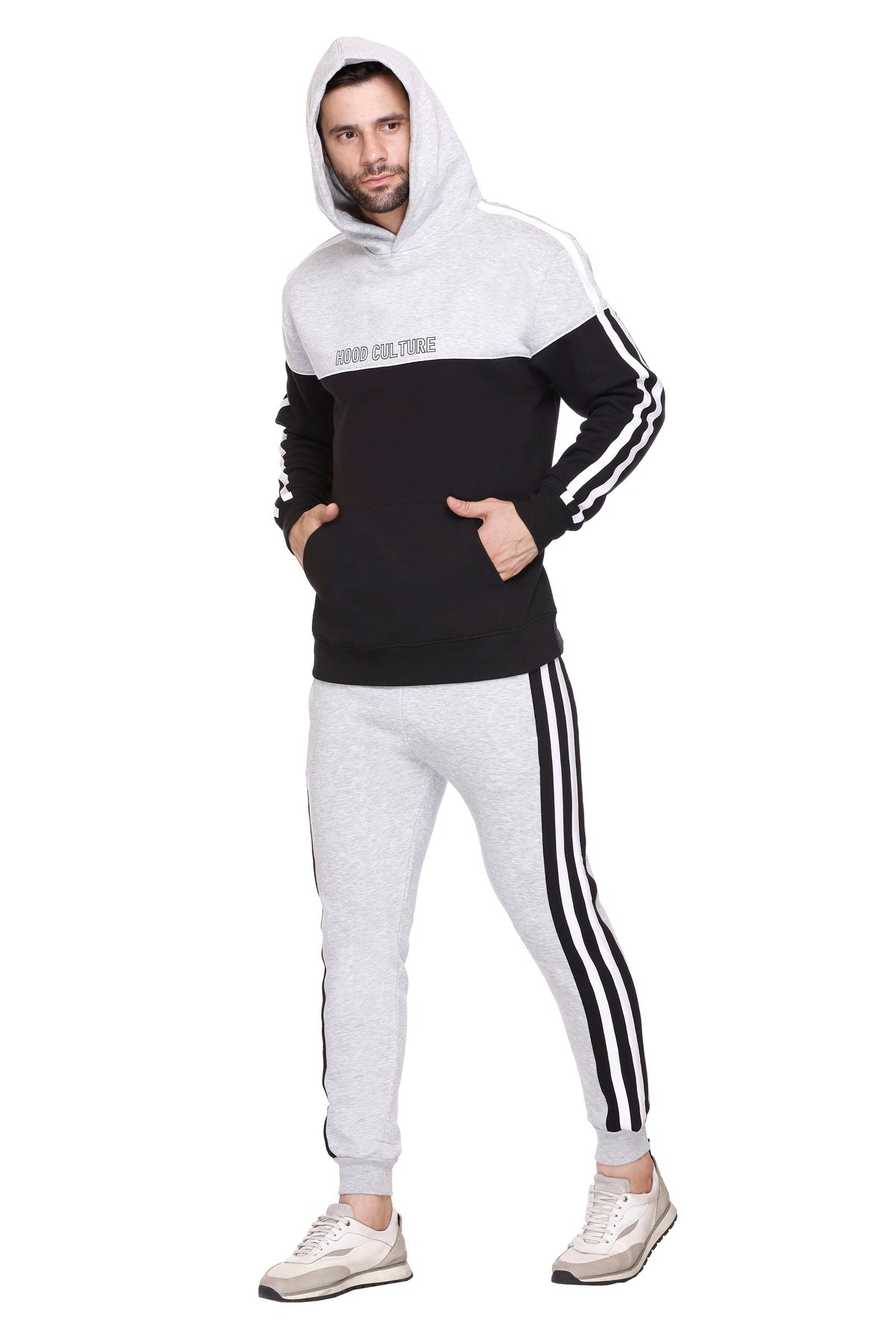 Men Cotton Fleece Winter Tracksuit
