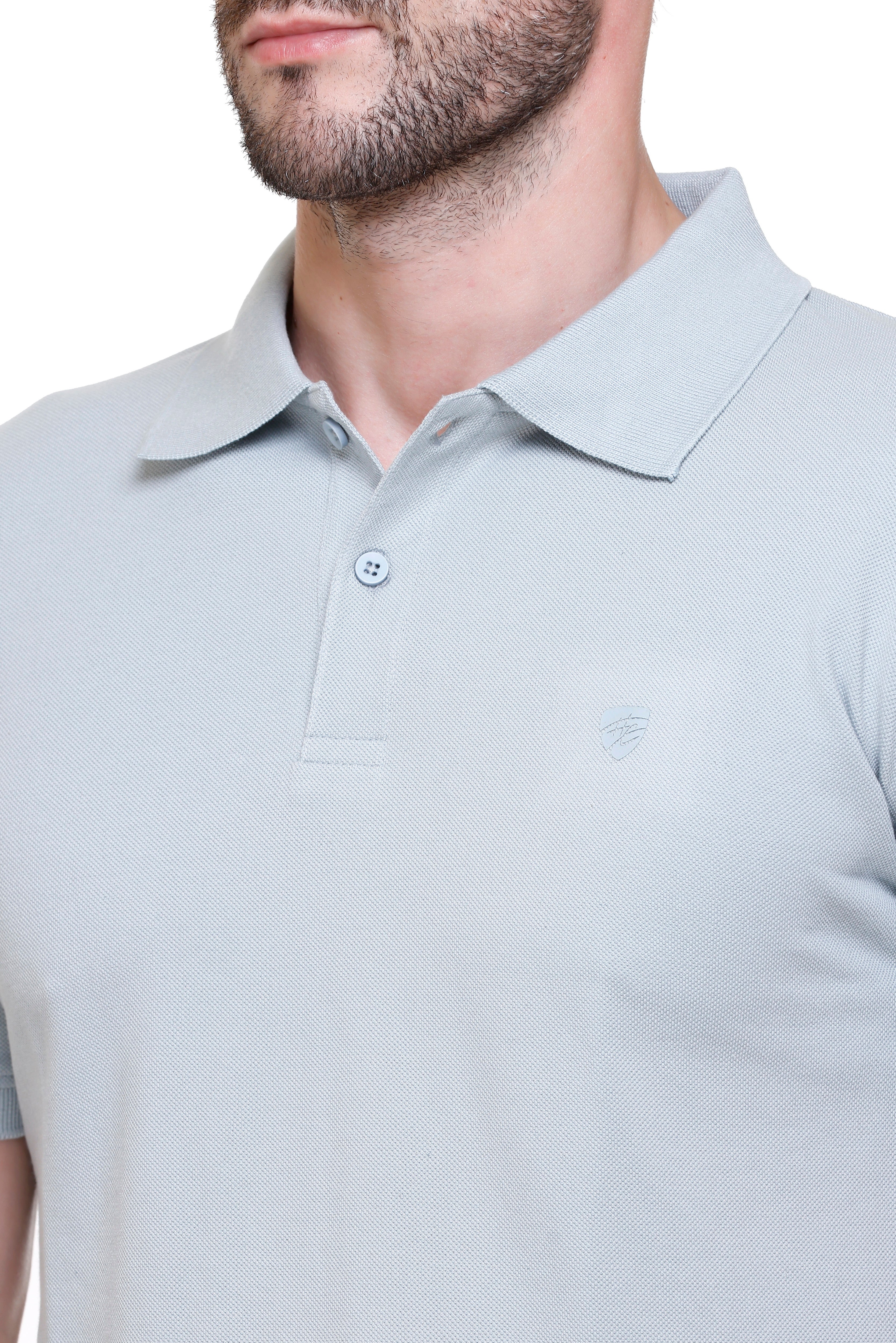 Hood Culture Men’s Solid Cotton Polo T-Shirt – Half Sleeve