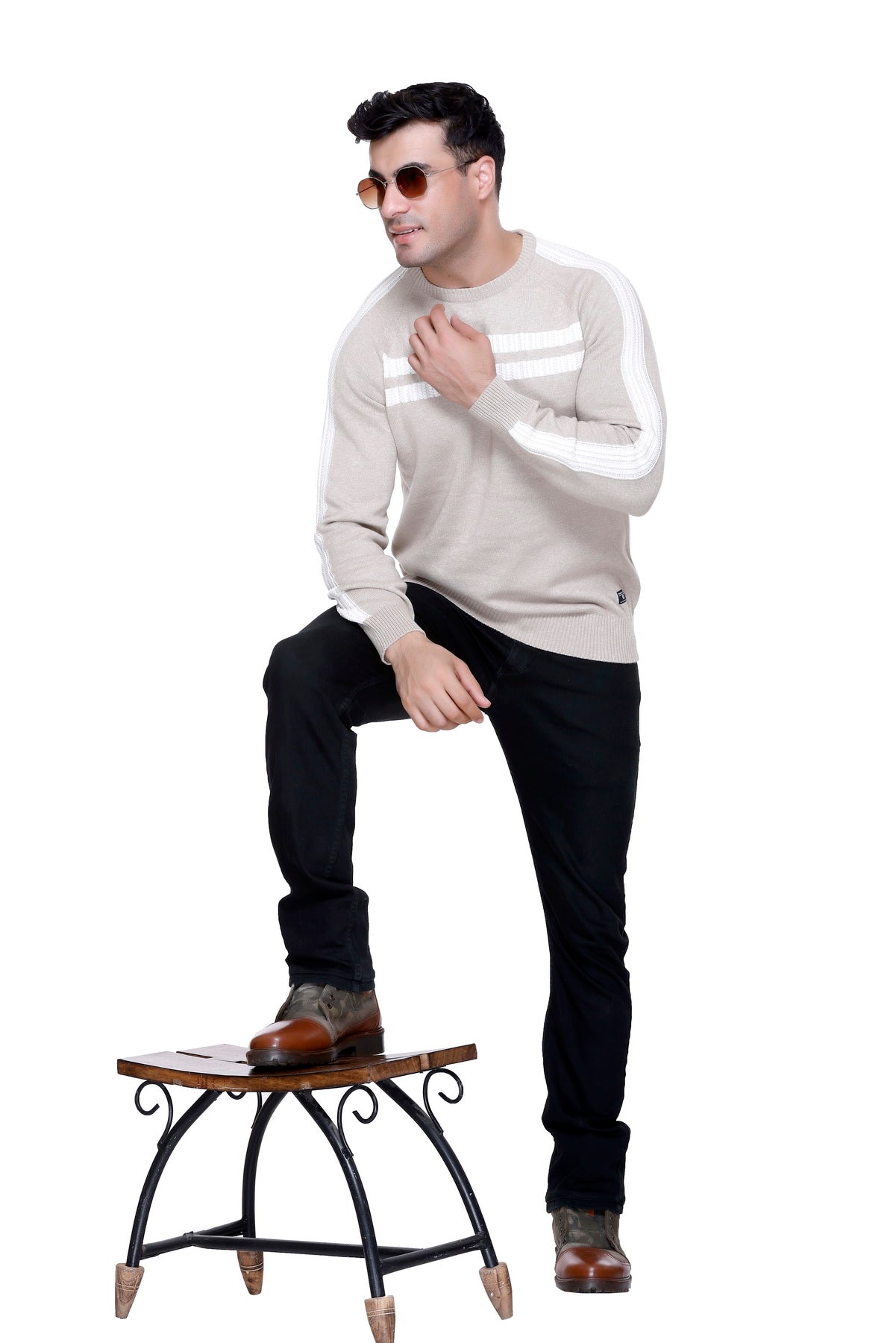 Men’s Cotton Wool Premium Sweater ( Mouse Color )