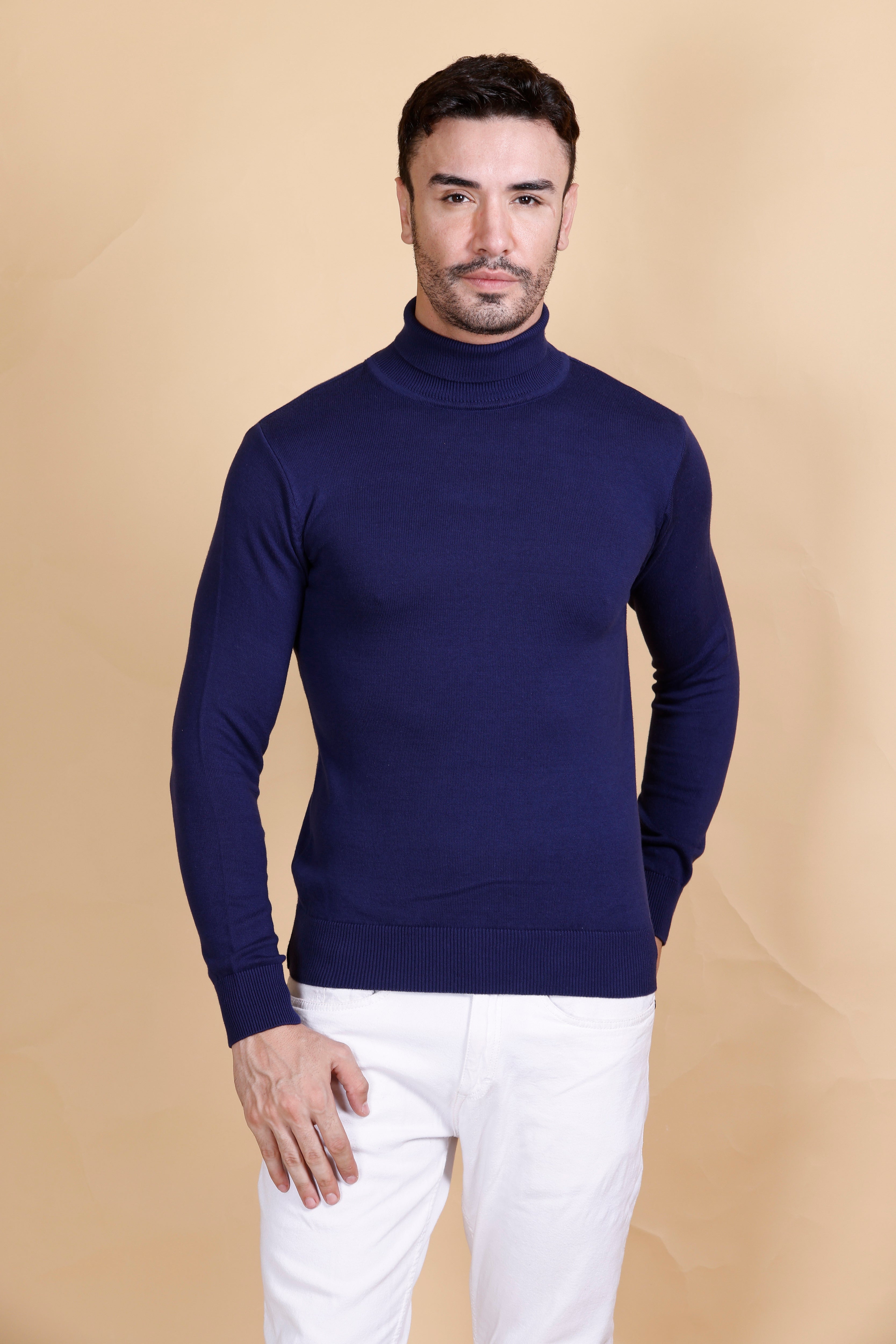 Men’s Cotton Wool High Neck  Premium Sweater