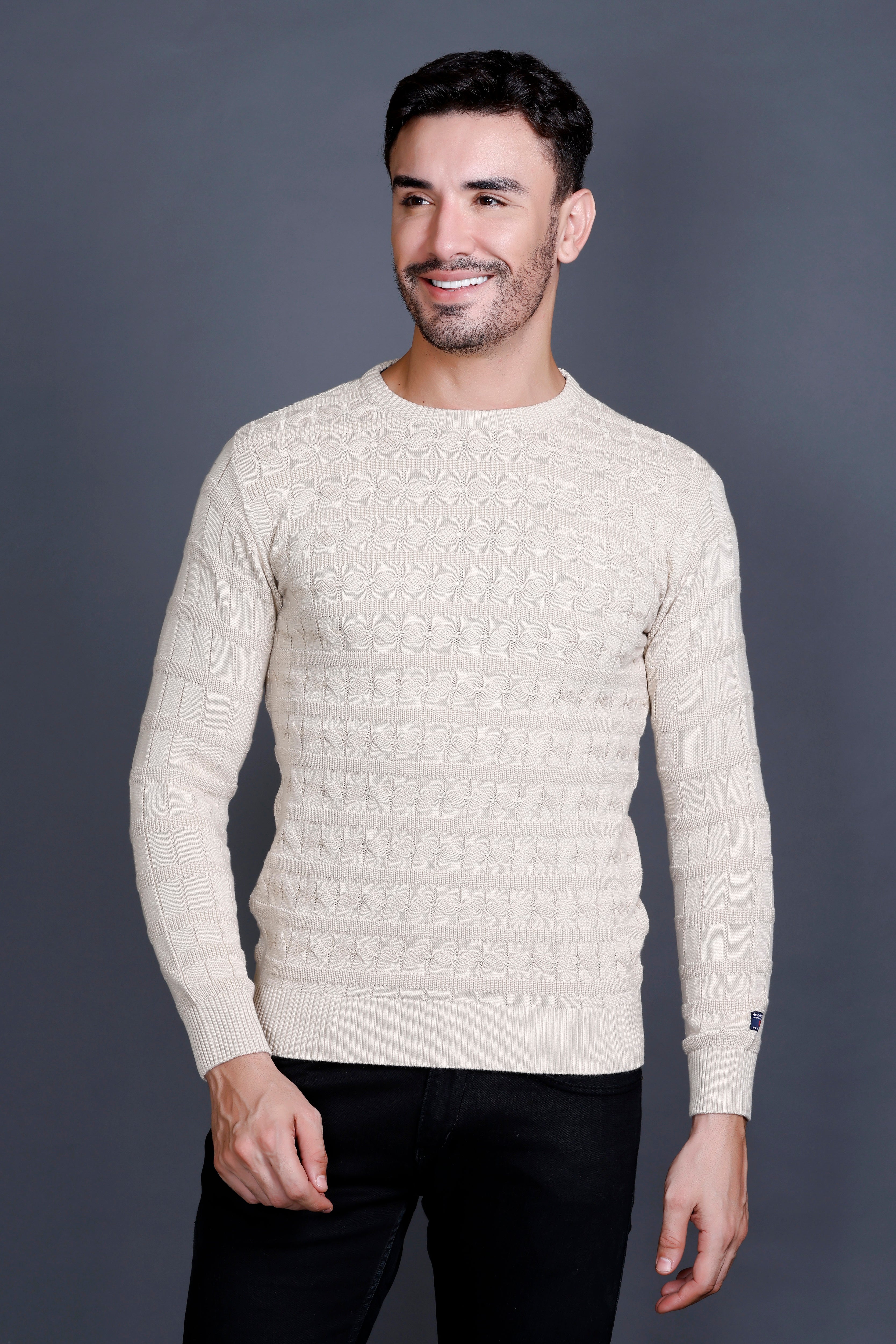 Men's Cotton Wool Round Neck Sweater