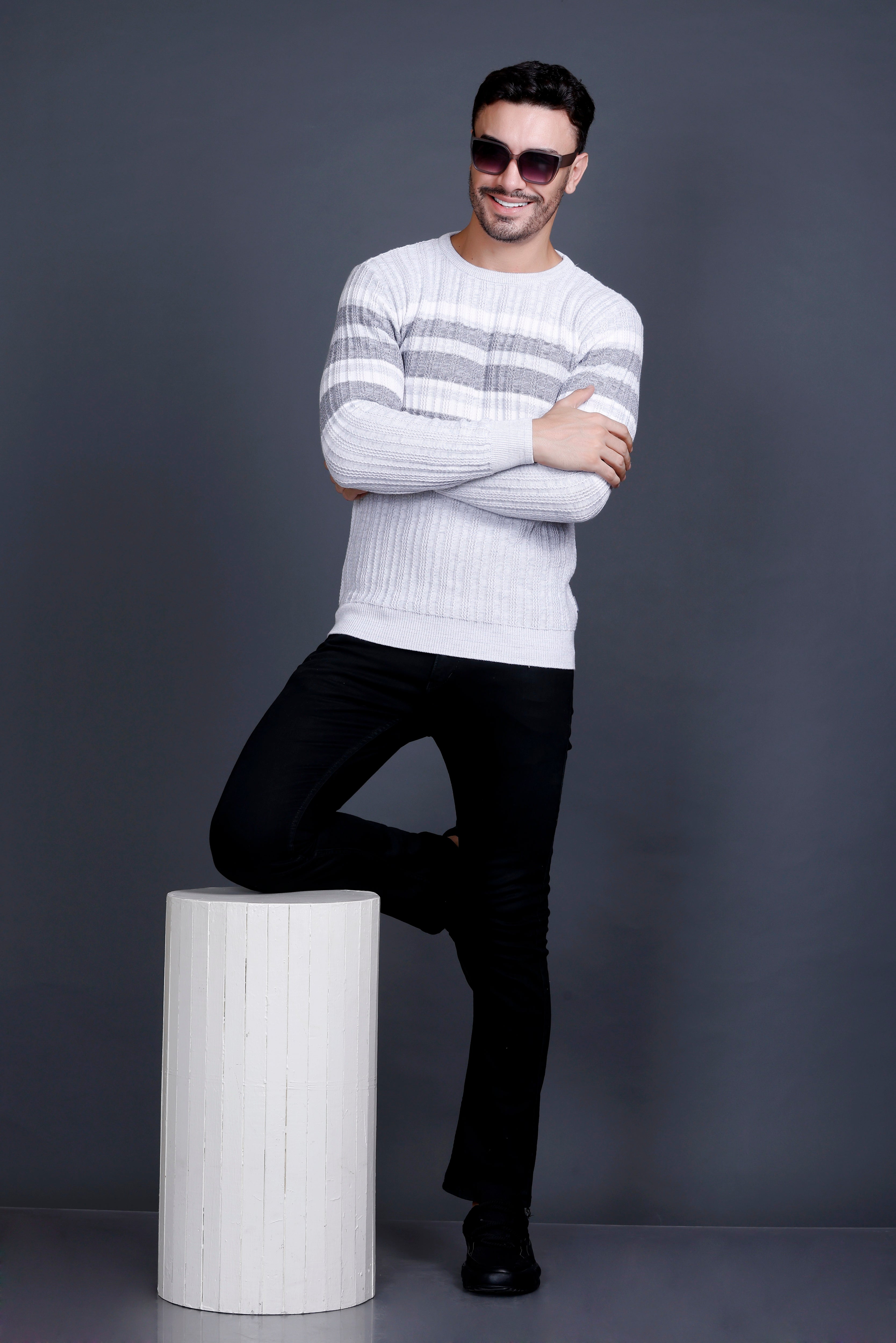 Men's Cotton Wool Blend Sweater