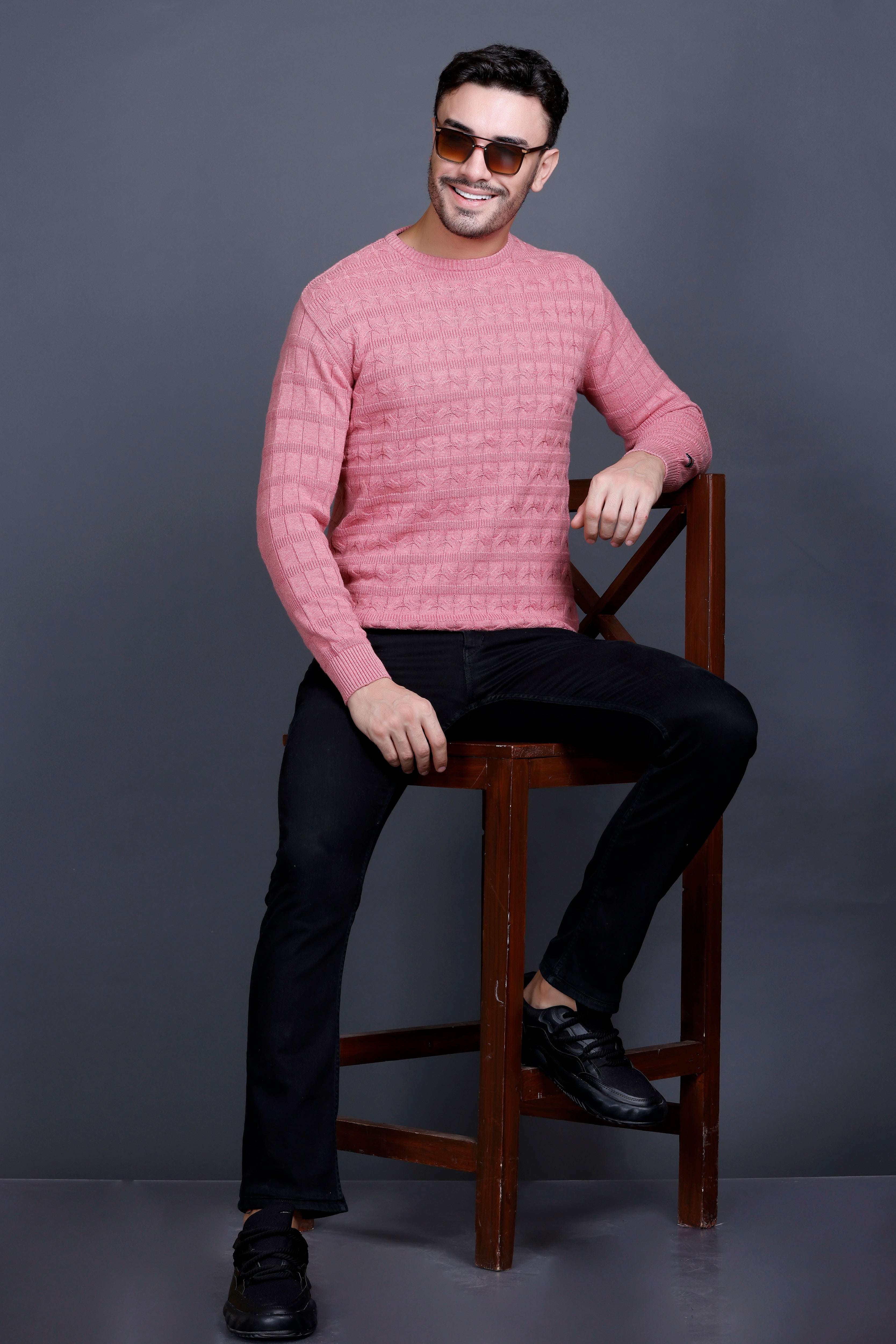 Men's Cotton Wool Round Neck Sweater