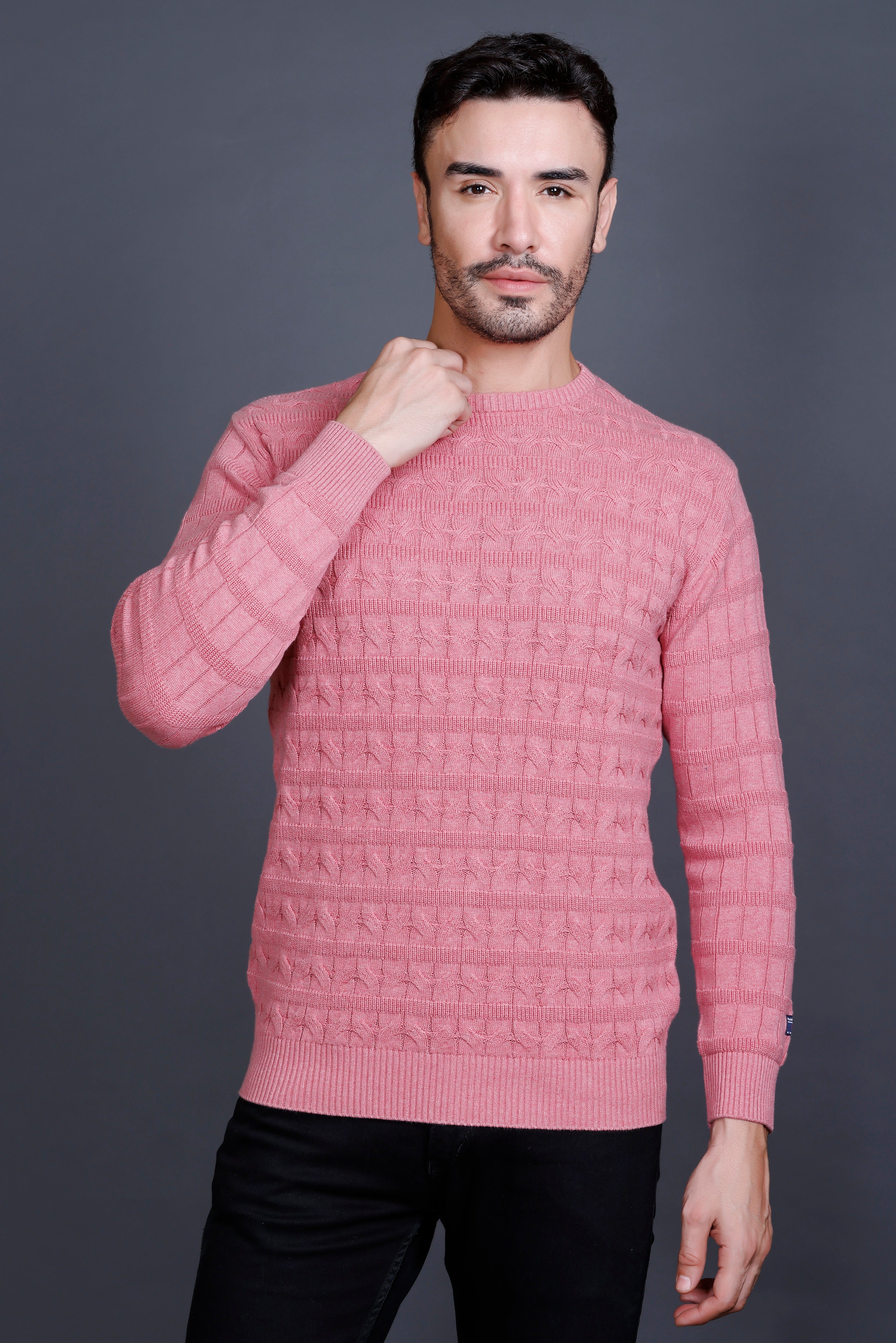 Men's Cotton Wool Round Neck Sweater