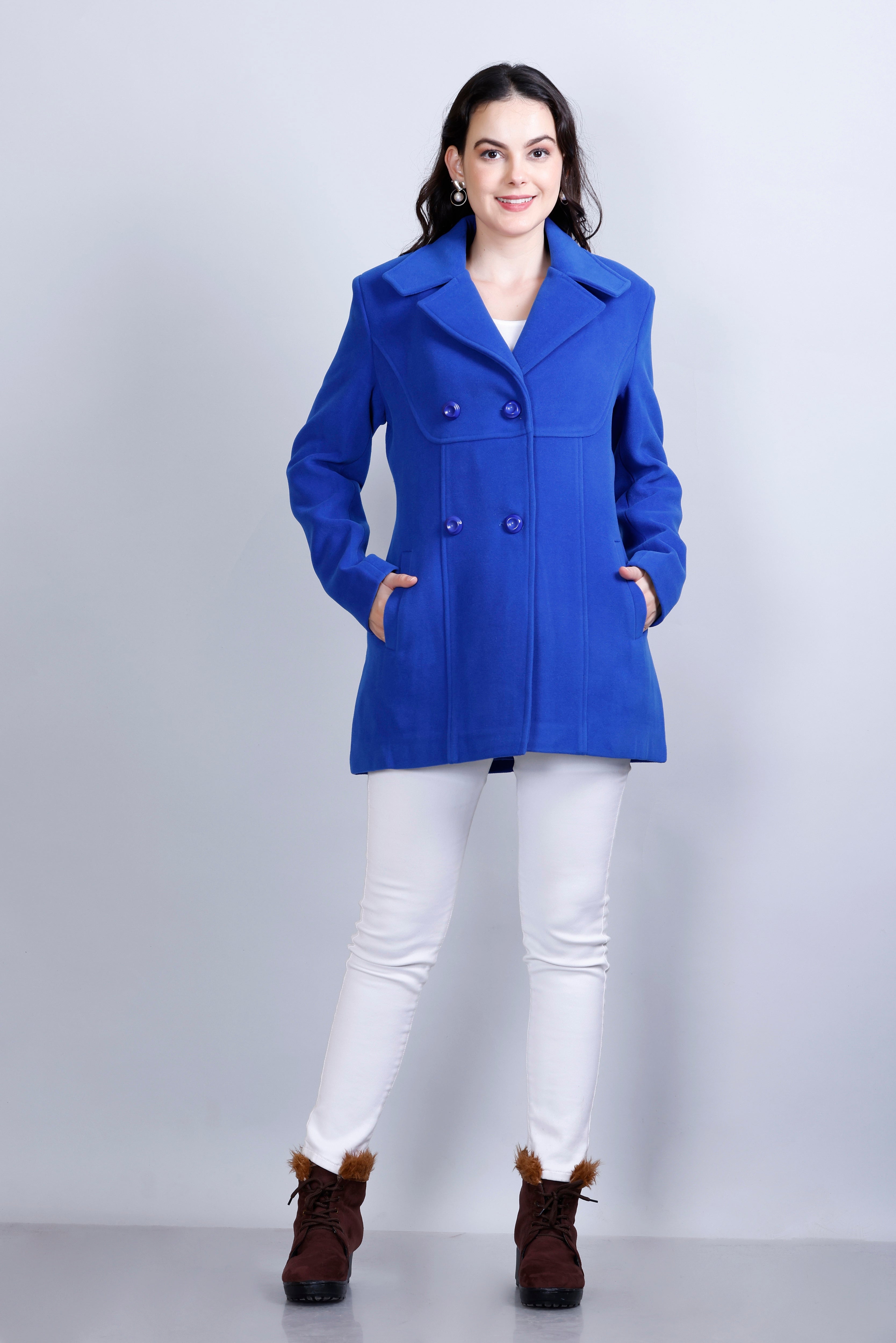 Women's Winter Tweed Stylish Coat