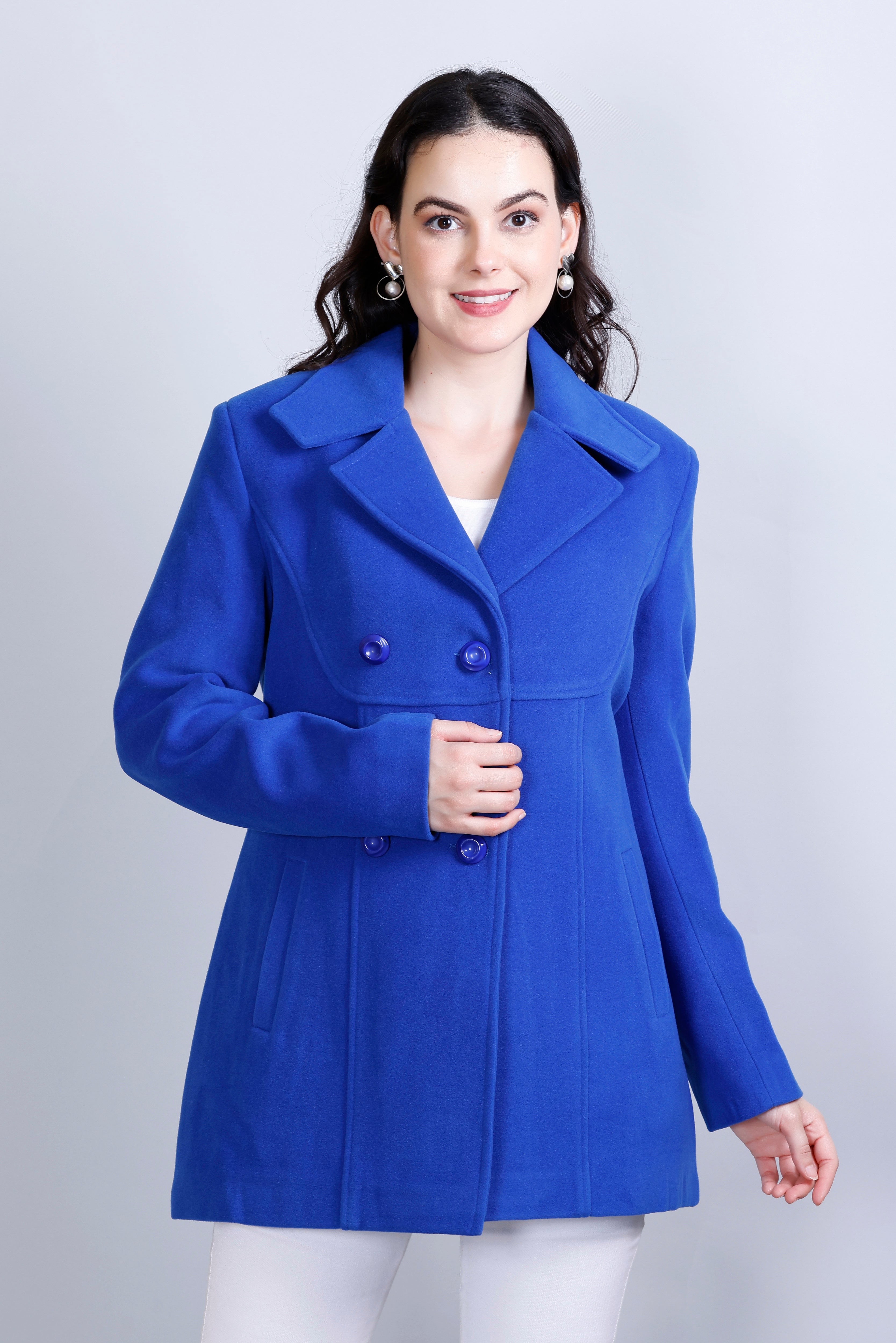 Women's Winter Tweed Stylish Coat