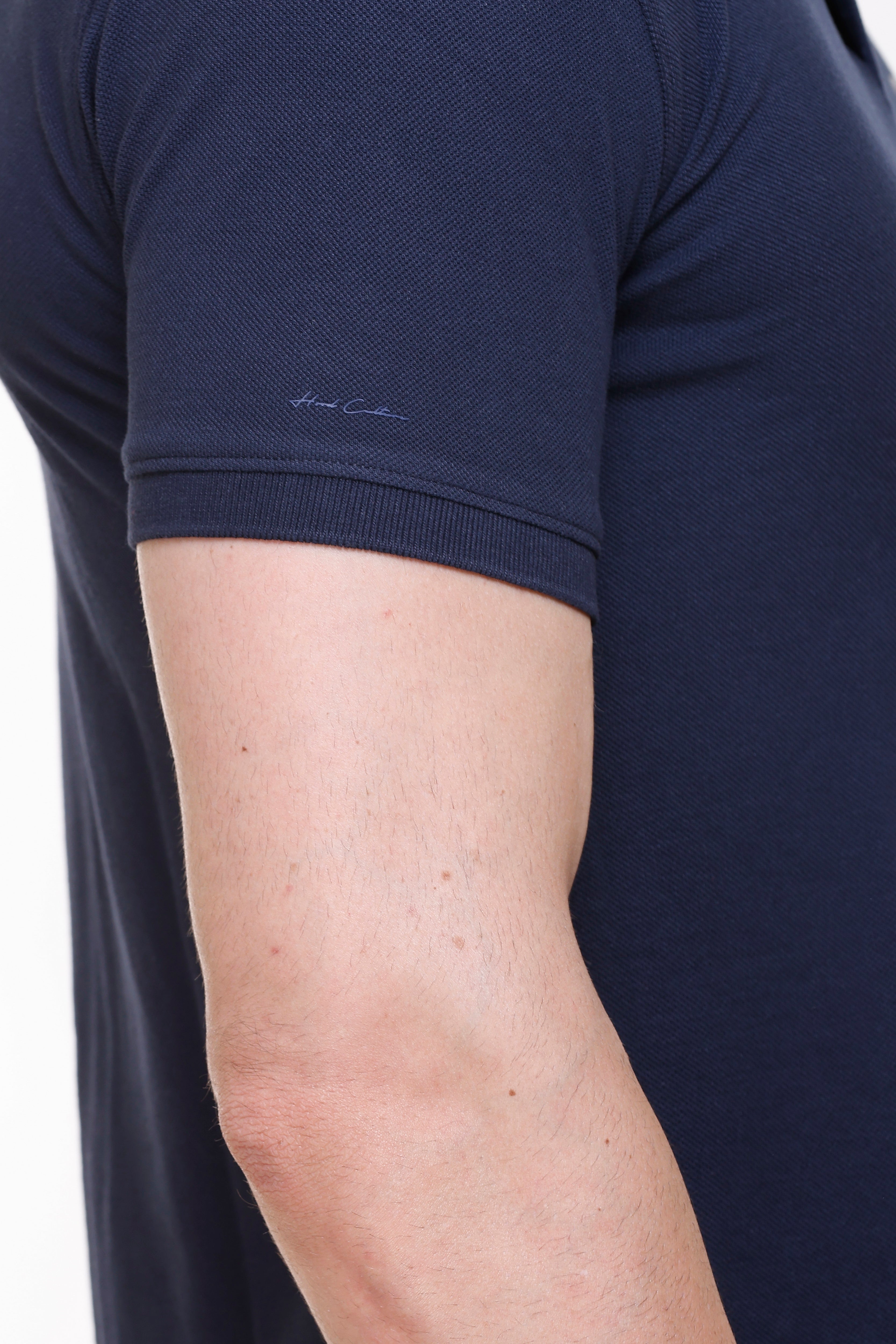 Hood Culture Men’s Solid Cotton Polo T-Shirt – Half Sleeve