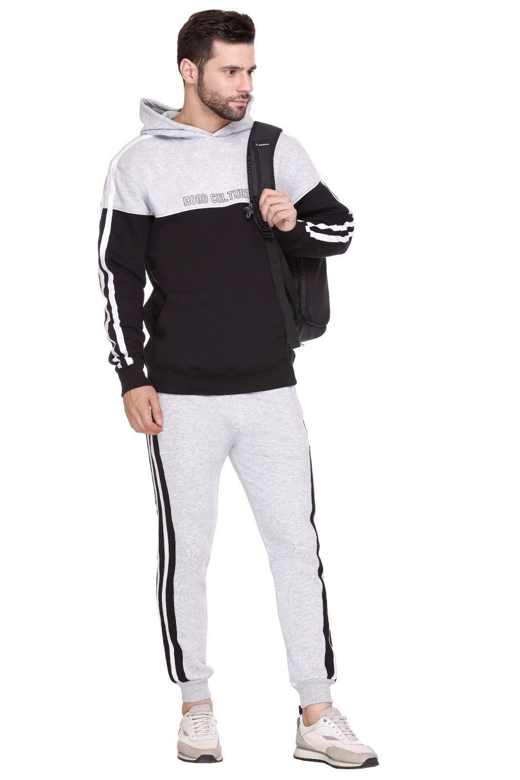 Hood Culture : Color block Men Track Suit