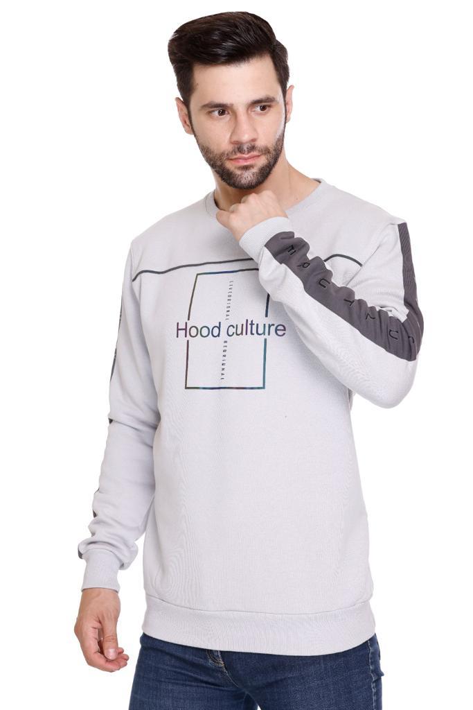 Hood Culture: Classic Grey Crewneck Sweatshirt